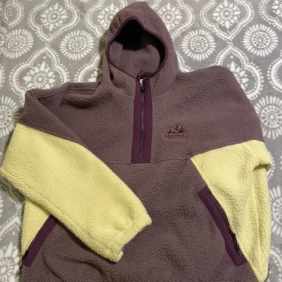 Marmot Women's Super Aros Fleece Hoodie, Large EUC - Picture 3 of 8